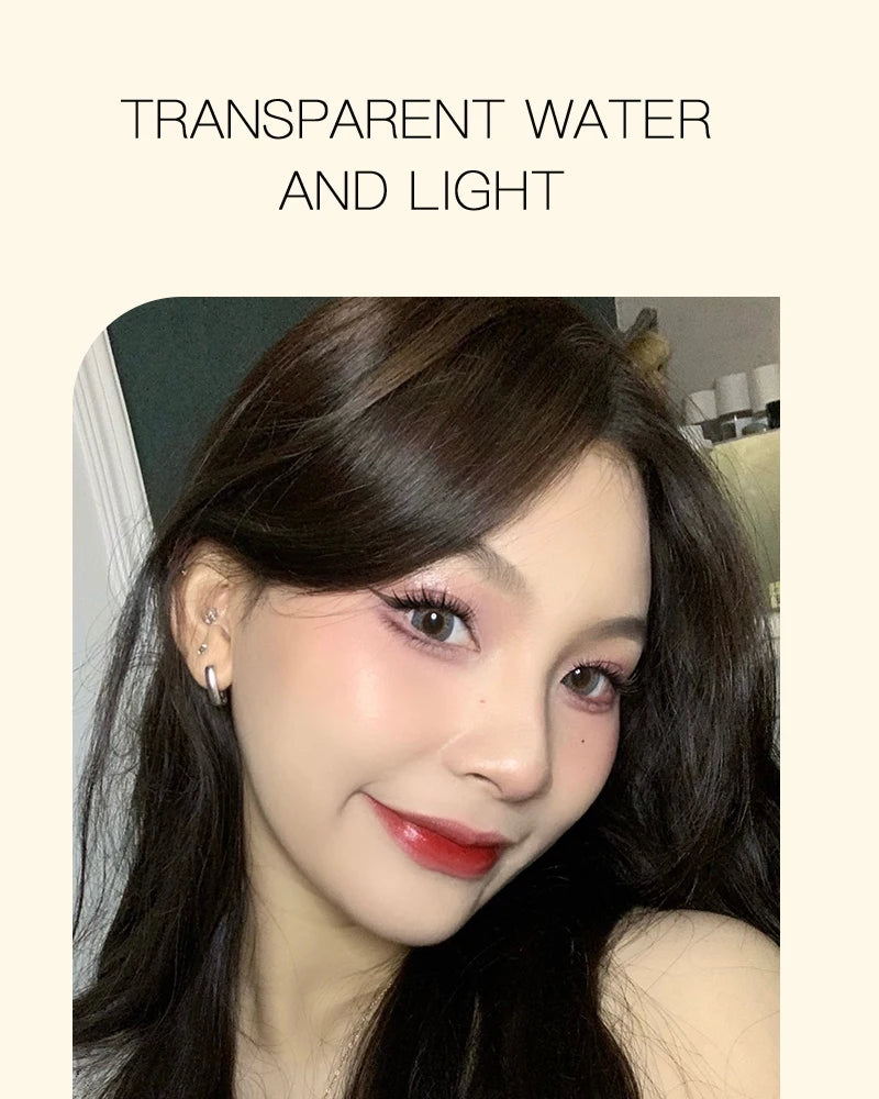Gloss Jelly Chocolat Brun – Stylo Miroir Nacré Waterproof | Lèvres Hydratées & Brillantes