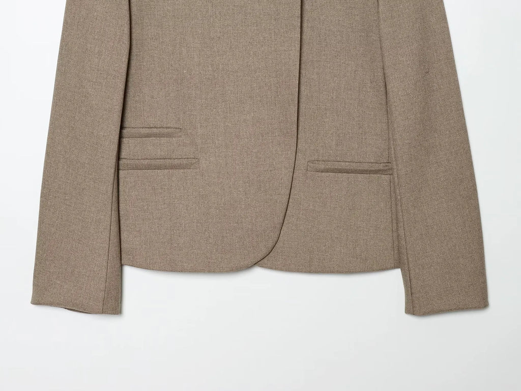 Blazer Femme Élégant Printemps 2026 – Veste Légère Style Street Voyage & Vacances | Tendance Jeune