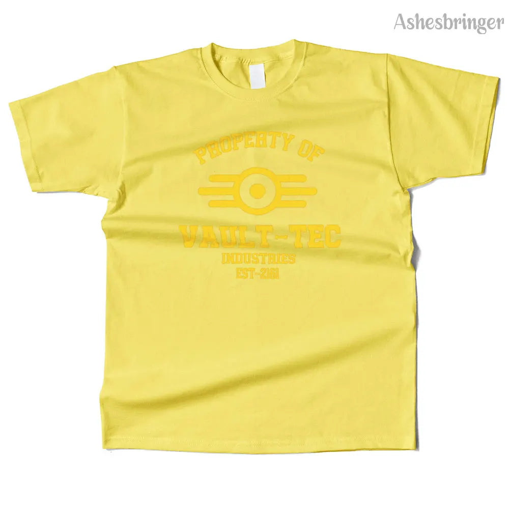 T-Shirt Unisexe Coton Vault-Tec Graphic Streetwear Casual – Tee Gaming Fallout Fan Art Homme & Femme | Mode Geek Pop Culture