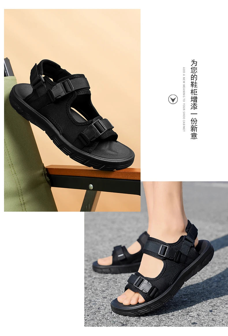 Sandales Sport Homme Non-Slip Conduite Plage Été – Résistantes Semelle Douce Tendance