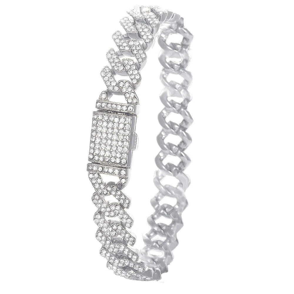 Montre Unisexe Moissanite Iced Out Hip Hop – Diamant Acier Inoxydable Étincelante Luxe