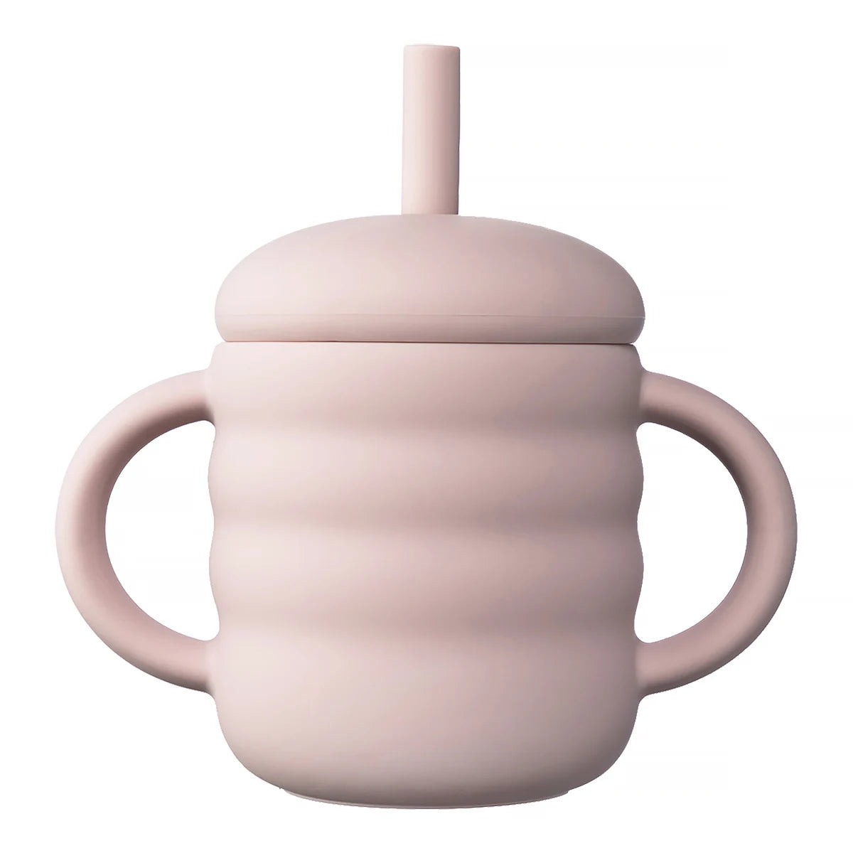 Gobelet Silicone Bébé avec Paille – Tasse Apprentissage Anti-Fuite Portable Snacks Enfant