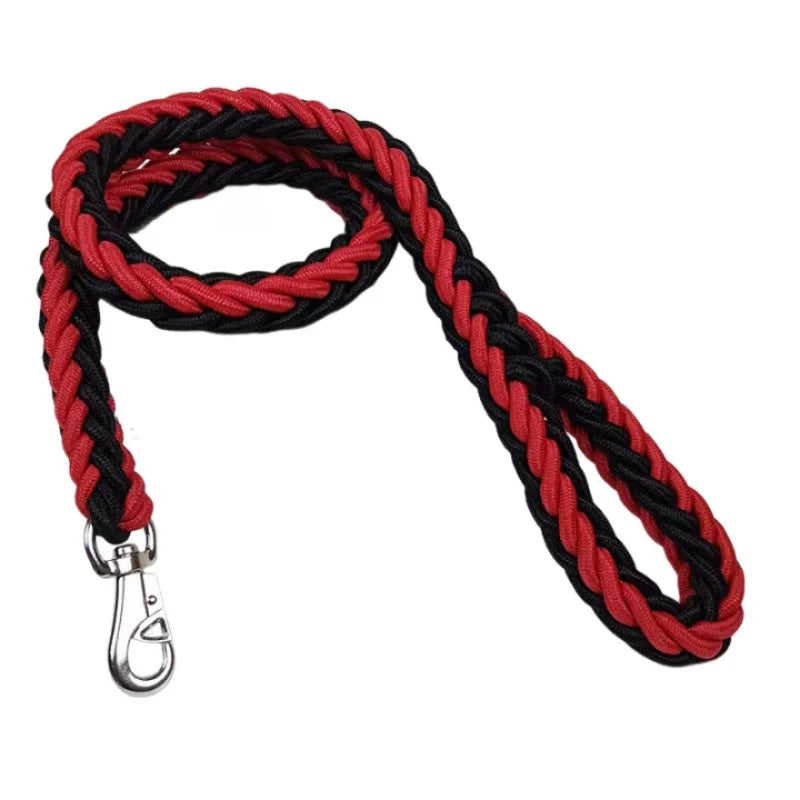 Laisse Chien Grande Race Nylon Tressé Robuste – Corde de Traction Épaisse Promenade Bouledogue Rottweiler | Accessoires Chien