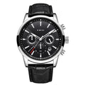 Montre Homme Luxe LIGE Chronographe Quartz Cuir – Business Sport Étanche Date 2025