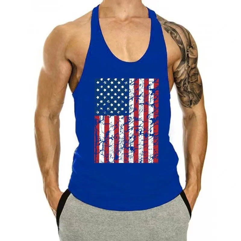 Débardeur Stringer Y-Back Homme Coton – Musculation & Bodybuilding | Sans Manches Respirant | Fitness & Workout Été