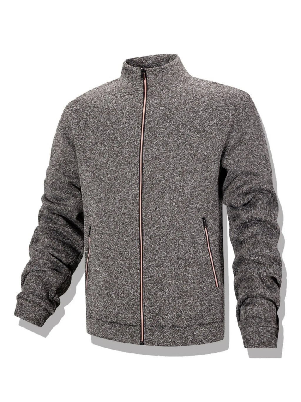 Veste Sweat Homme Zippée Intégrale Col Montant Coupe-Vent Chaud Casual Outdoor Automne Hiver Confortable Élégante Intemporelle – Veste Sweat Premium Zippée Col Montant | Mode Homme Outdoor Automne Hiver Premium
