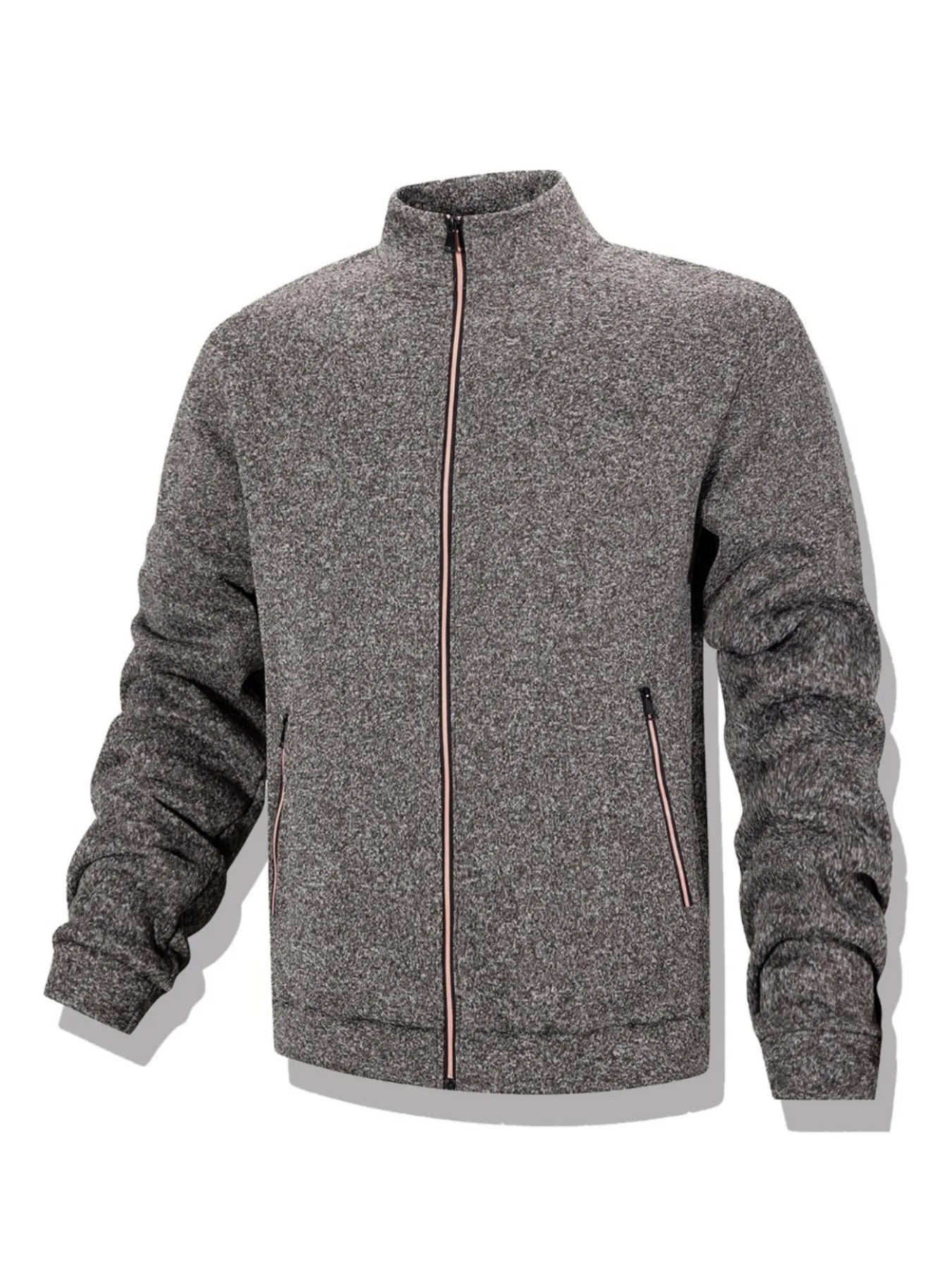 Veste Sweat Homme Zippée Intégrale Col Montant Coupe-Vent Chaud Casual Outdoor Automne Hiver Confortable Élégante Intemporelle – Veste Sweat Premium Zippée Col Montant | Mode Homme Outdoor Automne Hiver Premium