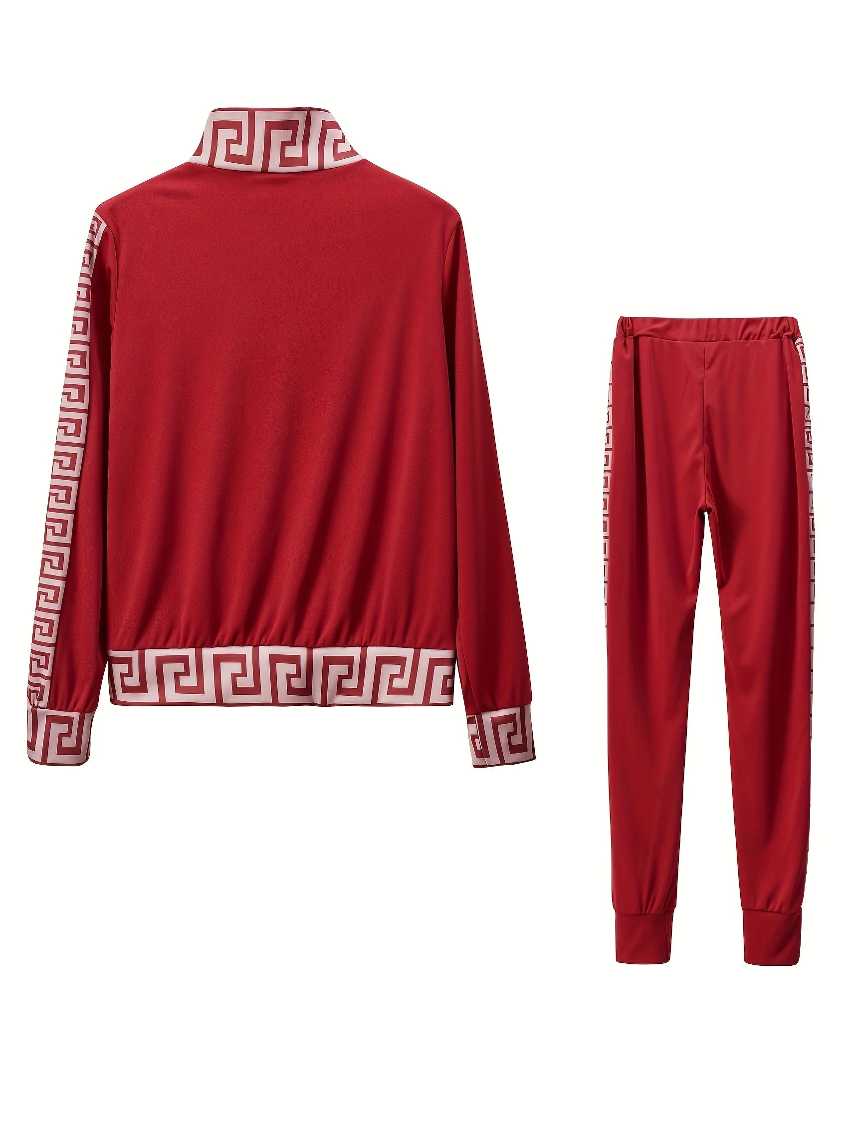 Ensemble 2 Pièces Femme Imprimé Coutures – Style Américain Casual Décontracté | Tendance 2025