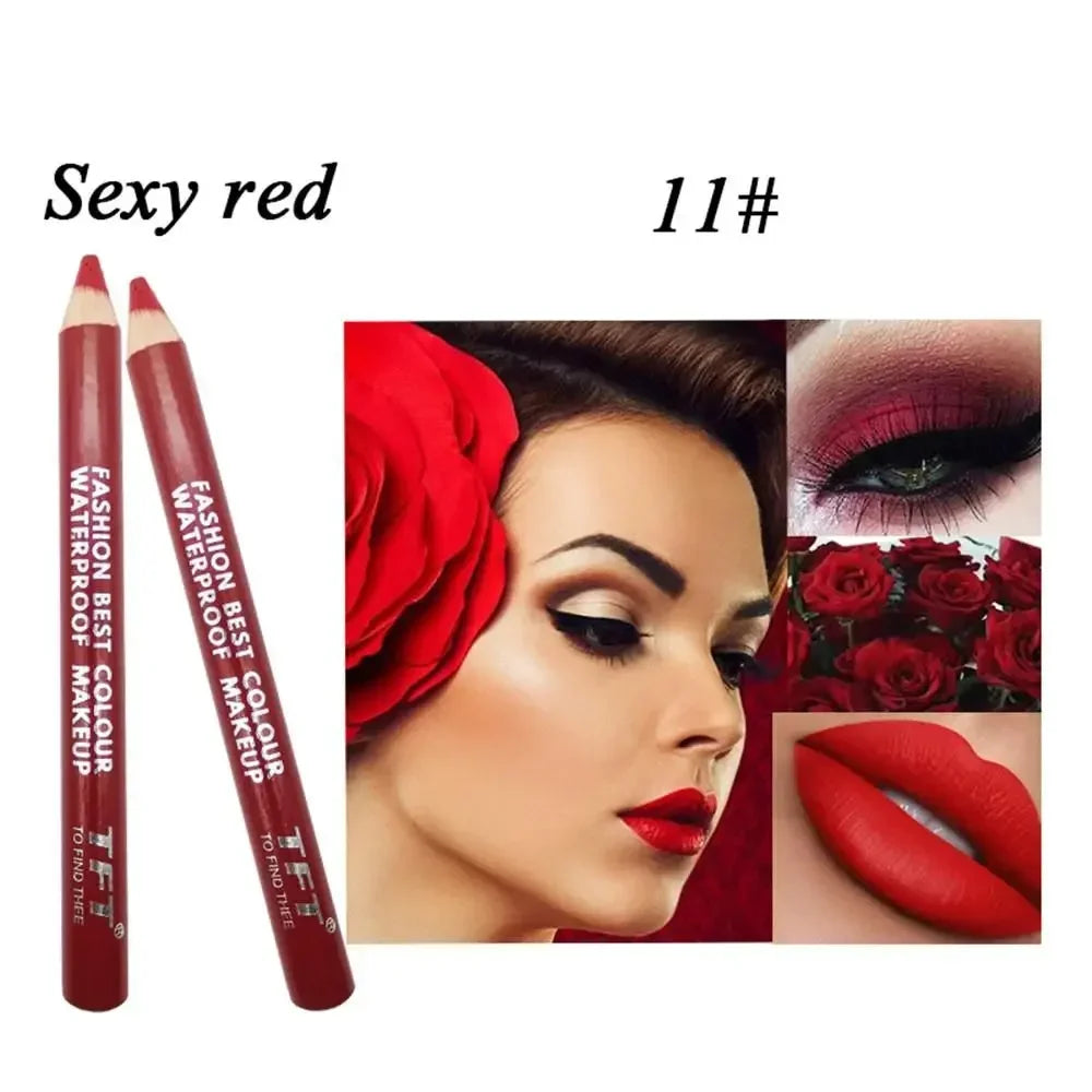 Crayon Rouge à Lèvres Mat Velvet 9 Couleurs – Longue Tenue Waterproof | Lip Tint Nude Hydratant Sexy