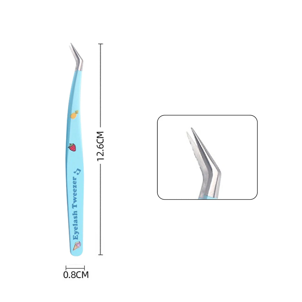 Pinces Extension Cils Inox – Outil Pose Cils & Nail Art | Ramasse-Strass