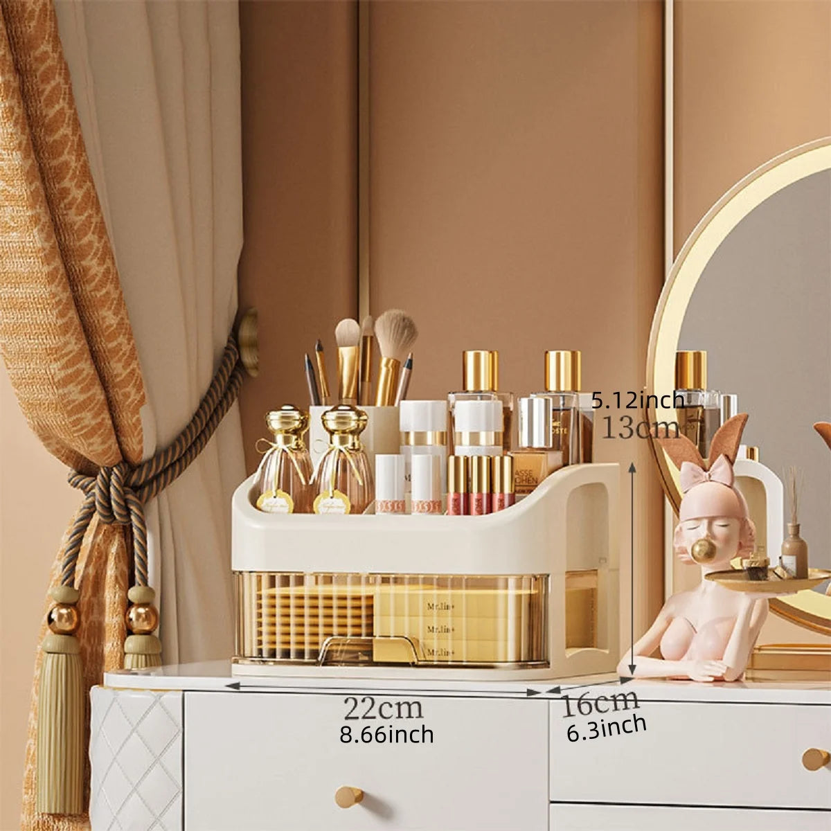 Boîte Rangement Maquillage Multi-couches – Cosmétiques, Fards & Soins | Coiffeuse & Salle de Bain