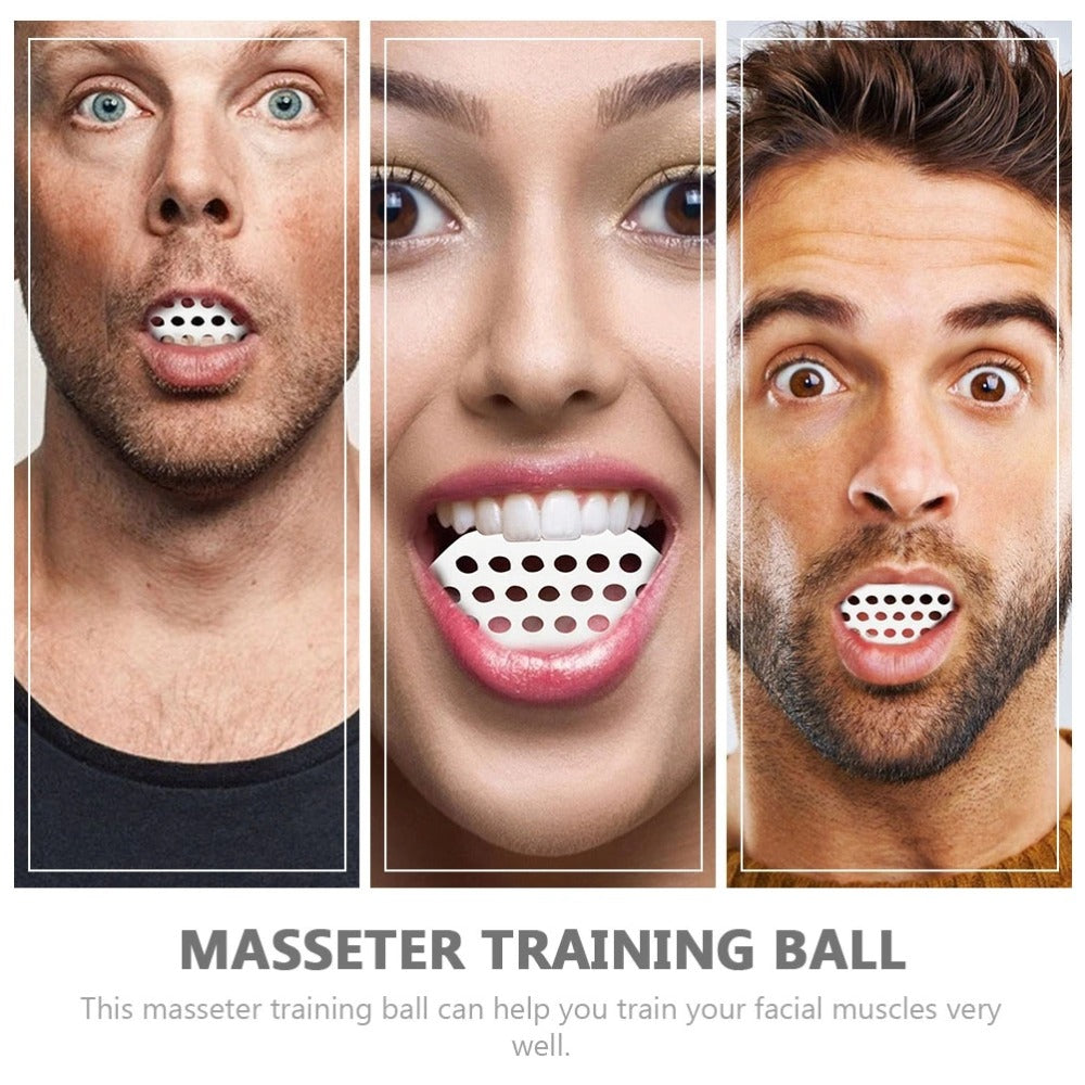 Exerciseur Mâchoire Silicone – Tonifiant Visage & Cou | Anti-Double Menton | Balle Fitness Facial | Soin Beauté Sculptant
