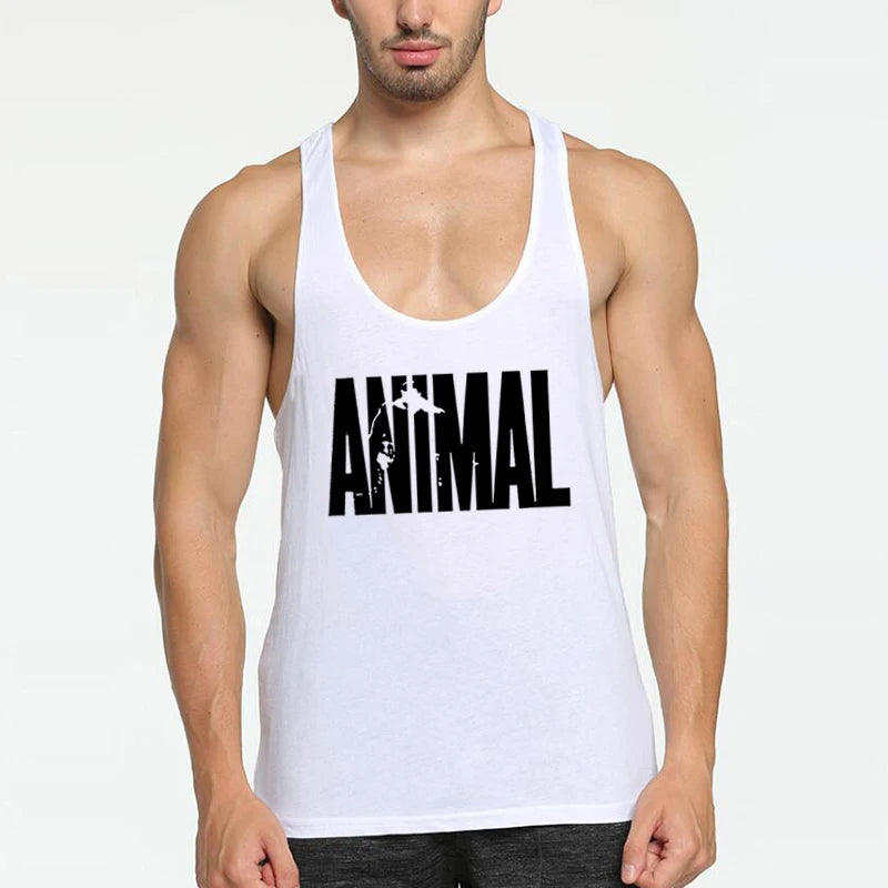 Herren Tanktop Gym Bodybuilding Fitness Print TIER Baumwolle Racerback Stringer Ärmellos Muskeltraining Bequem Leistungsstark Trend – Premium Gym Tanktop TIER Racerback Stringer Bodybuilding | Premium Herren Fitness Mode