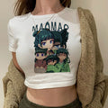 Crop Top Femme Maomao Apothecary Diaries Kawaii Y2K Harajuku Slim Babydoll – T-Shirt Anime Cute | Été