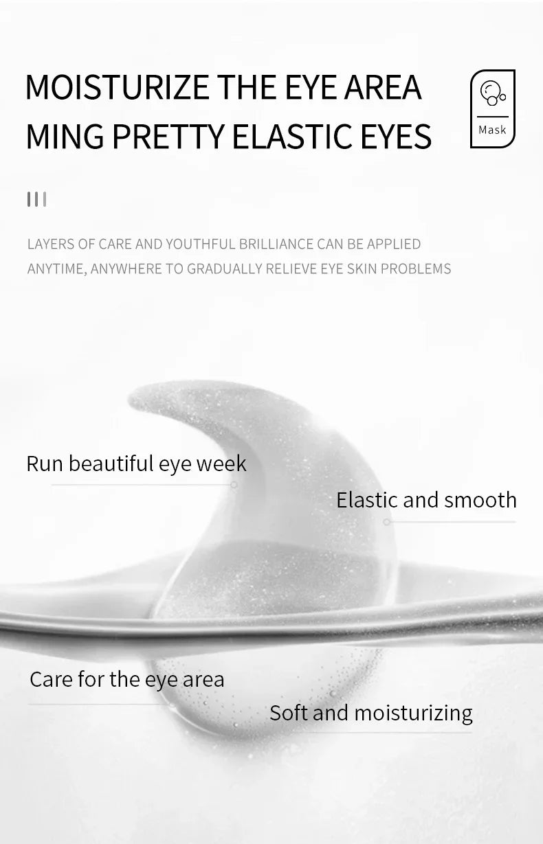 Masque Yeux Collagène Anti-Rides – Patches Hydratants Anti-Cernes Anti-Gonflement Eclat