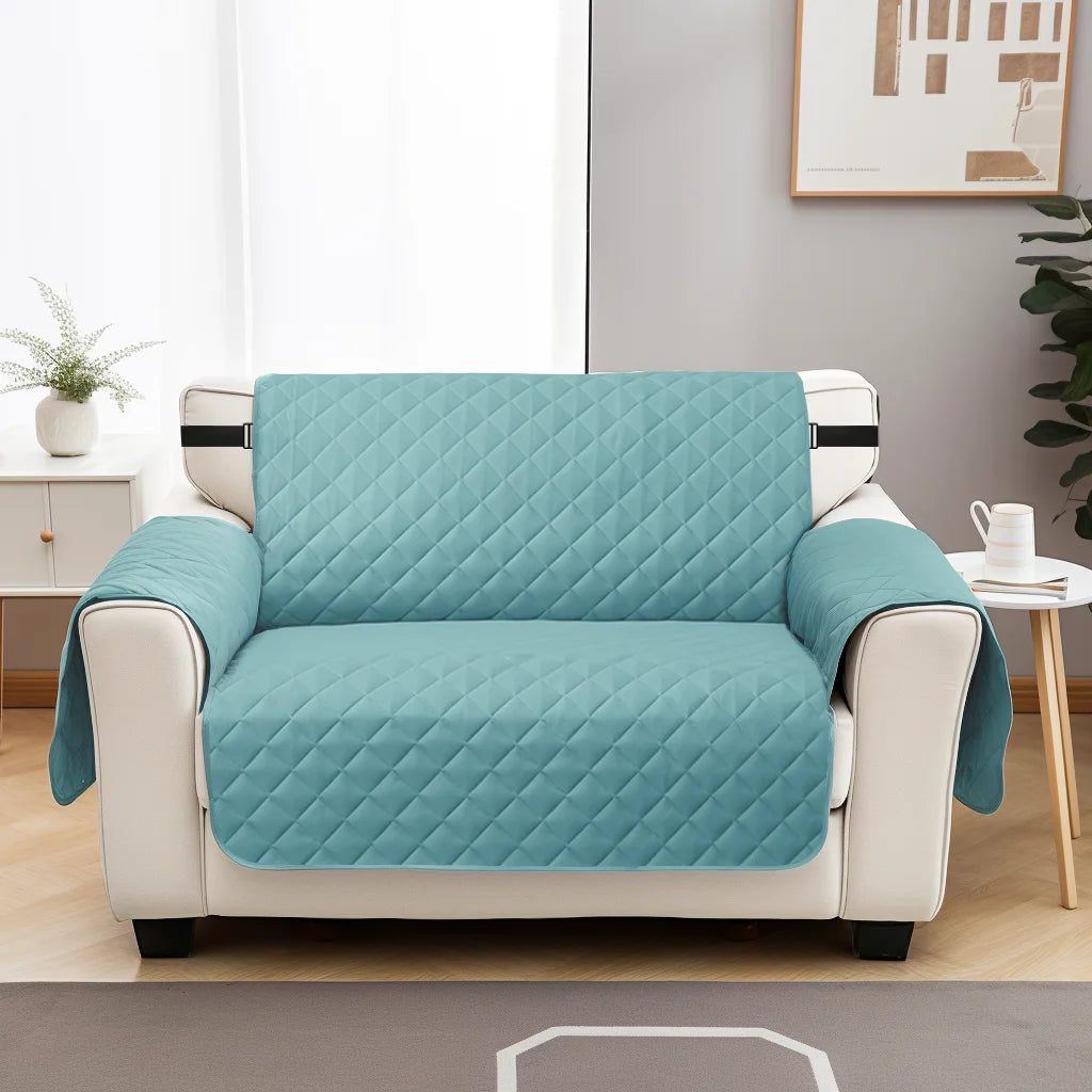 Housse Canapé Matelassée Imperméable Antidérapant Sangles Élastiques – Protège Canapé Lavable Enfants & Animaux | Déco Maison