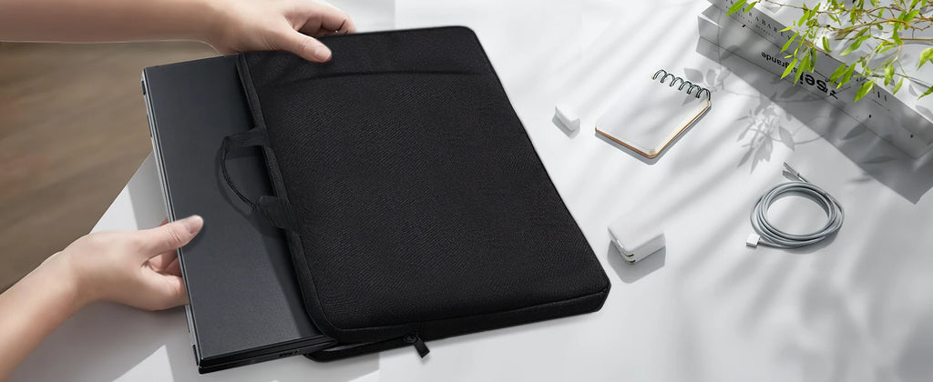 Housse Waterproof 24'' pour UPERFECT UMAX – Sac de Transport Écran Tactile 19''-24'' | Grande Poche Latérale
