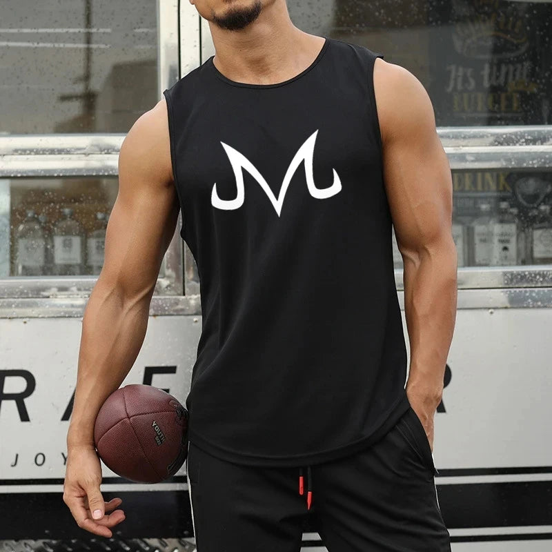 Débardeur Sport Homme Sans Manches Imprimé – Séchage Rapide & Respirant | Gym, Basketball & Fitness | Tank Top Été