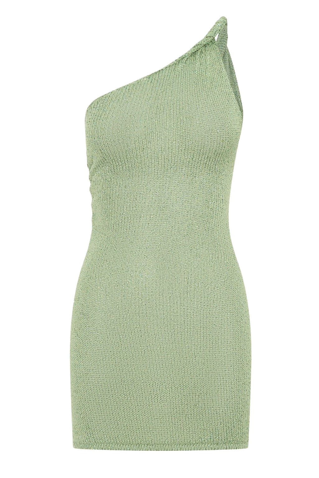 Robe Mini Tricotée Femme Une Épaule Col Halter Sexy Plage Soirée – Pareo Maillot Cover Up Chic Été | Mode Beachwear