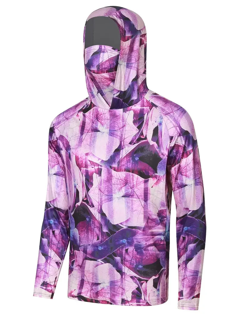 Tenue Anti-UV Manches Longues avec Cagoule - Randonnée, Pêche & Outdoor