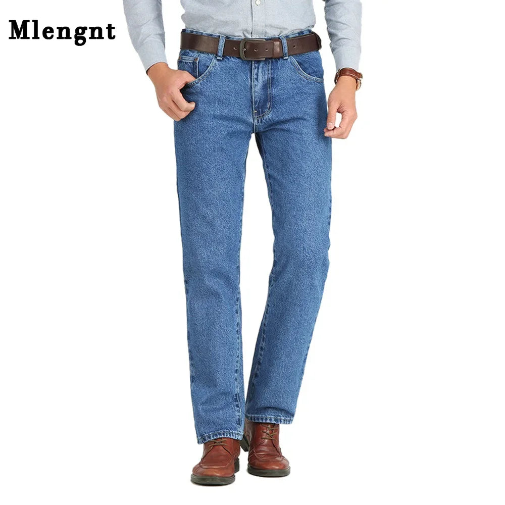 Jean Herren Business Klassisch Baumwolle Stretch Straight Slim Fit Denim Elastisch Frühling Sommer Herbst Elegante Freizeithose – Premium Vielseitige Jeans | Premium Herrenmode