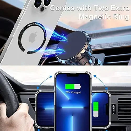 Plaque Métallique Magnétique Magsafe – Support Voiture Universel iPhone 12 13 Pro Max