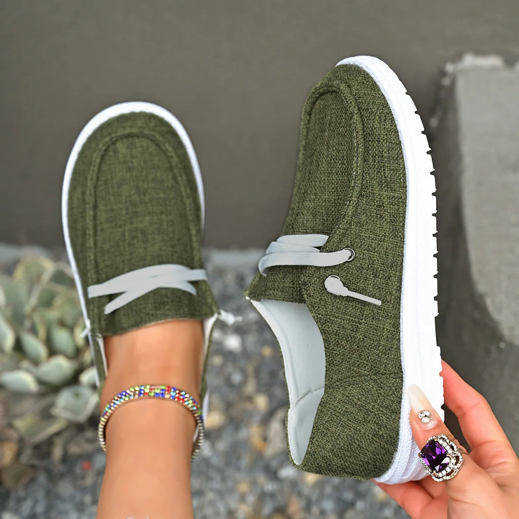 Chaussures Vulcanisées Sport Flat Femme 2025 – Casual Fashion Printemps Automne