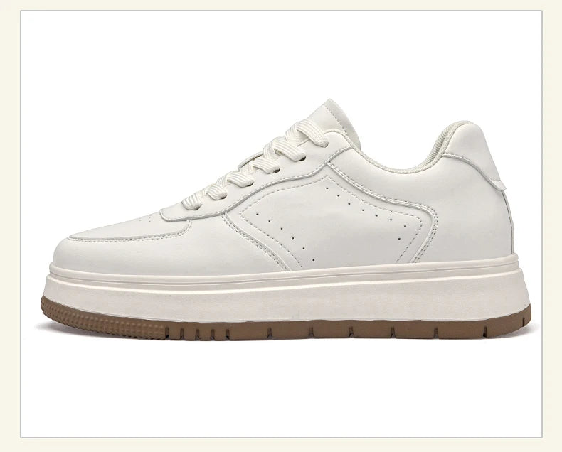 Chaussures Rehaussantes Homme 10/8/6CM Invisibles – Sport Blanches Grande Taille 37-44