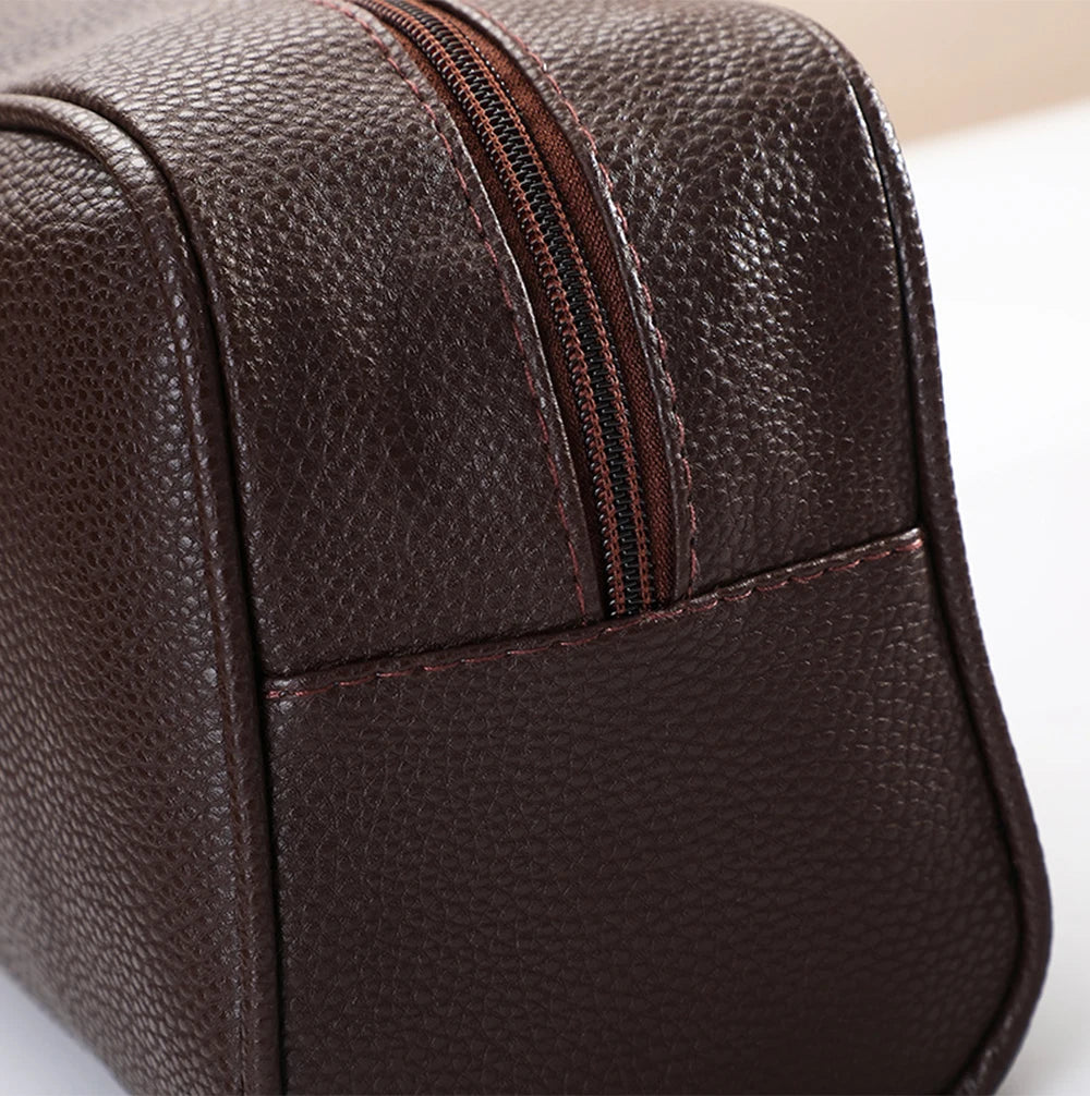Trousse Toilette Homme Personnalisée – Grande Capacité Voyage Zipper | Cadeau Homme