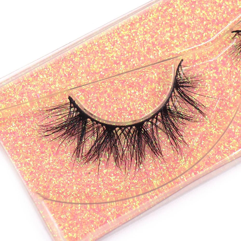 Faux Cils Naturels Courts Fluffy LEHUAMAO – Volume 12-15mm Wispy | Extension Cils Vison Maquillage