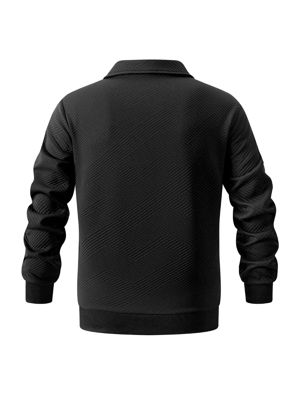 Sweat Homme Quarter Zip Col Polo Roulé Couleur Unie Pullover Manches Longues Casual Outdoor Quotidien Automne Confortable Élégant – Sweatshirt Zippé Premium | Mode Homme Automne Premium