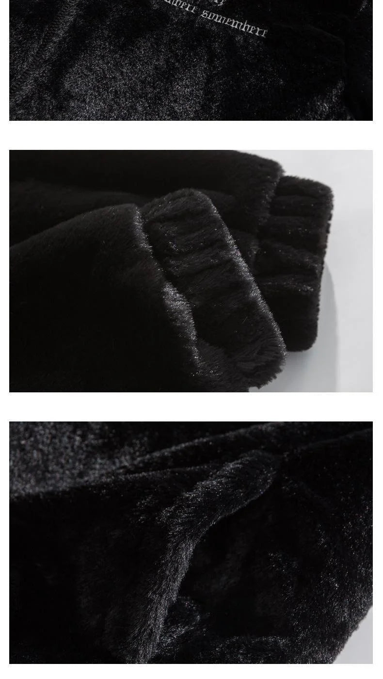 Veste Homme Hiver Polaire Broderie Lettres Style Américain Streetwear Casual Chaud Fashion Tendance – Manteau Fleece Urban Premium | Mode Homme Streetwear Premium
