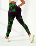 Legging Yoga Femme Sans Coutures Tie Dye – Push Up & Taille Haute | Gainant, Colorful & Confortable | Gym, Fitness & Sport