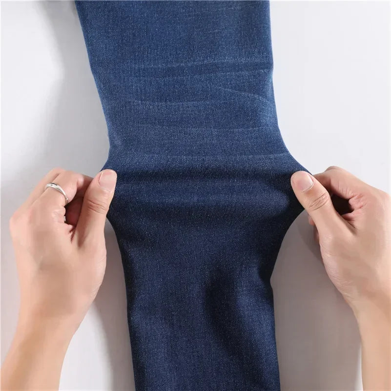 Jean Femme Thermique Skinny Taille Haute Chaud Polaire Stretch Denim – Pantalon Crayon Hiver Neige Confortable | Mode