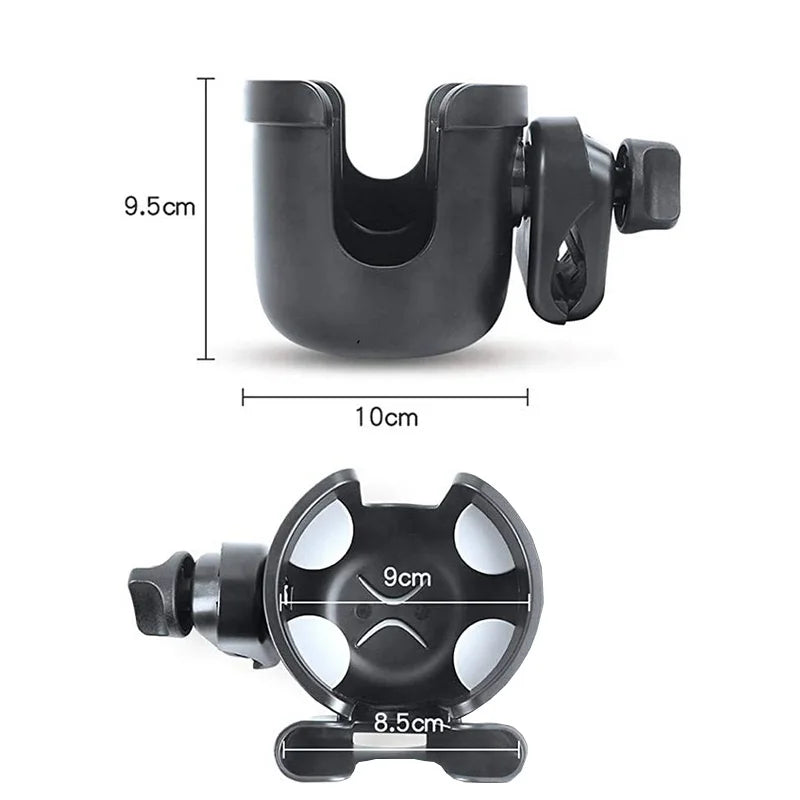 Porte-Gobelet Universel Poussette Bébé – Support Bouteille Café Téléphone Tricycle Fauteuil Roulant