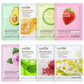 Set 8 Masques Visage Naturels - Hydratation & Fermeté K-Beauty