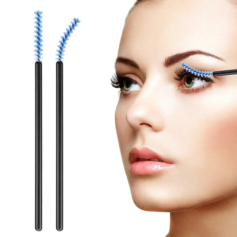 Brosses Crystal Cils & Sourcils Jetables – Lot 50 Pcs | Peigne Mascara & Extension