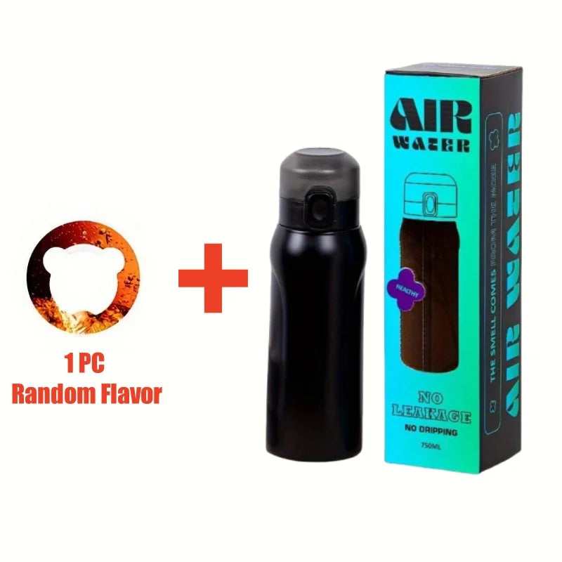 Gourde Isotherme Inox Sport + Pods Arômes Fruits Offerts – Hydratation Savoureuse | Fitness, Gym & Outdoor | Portable