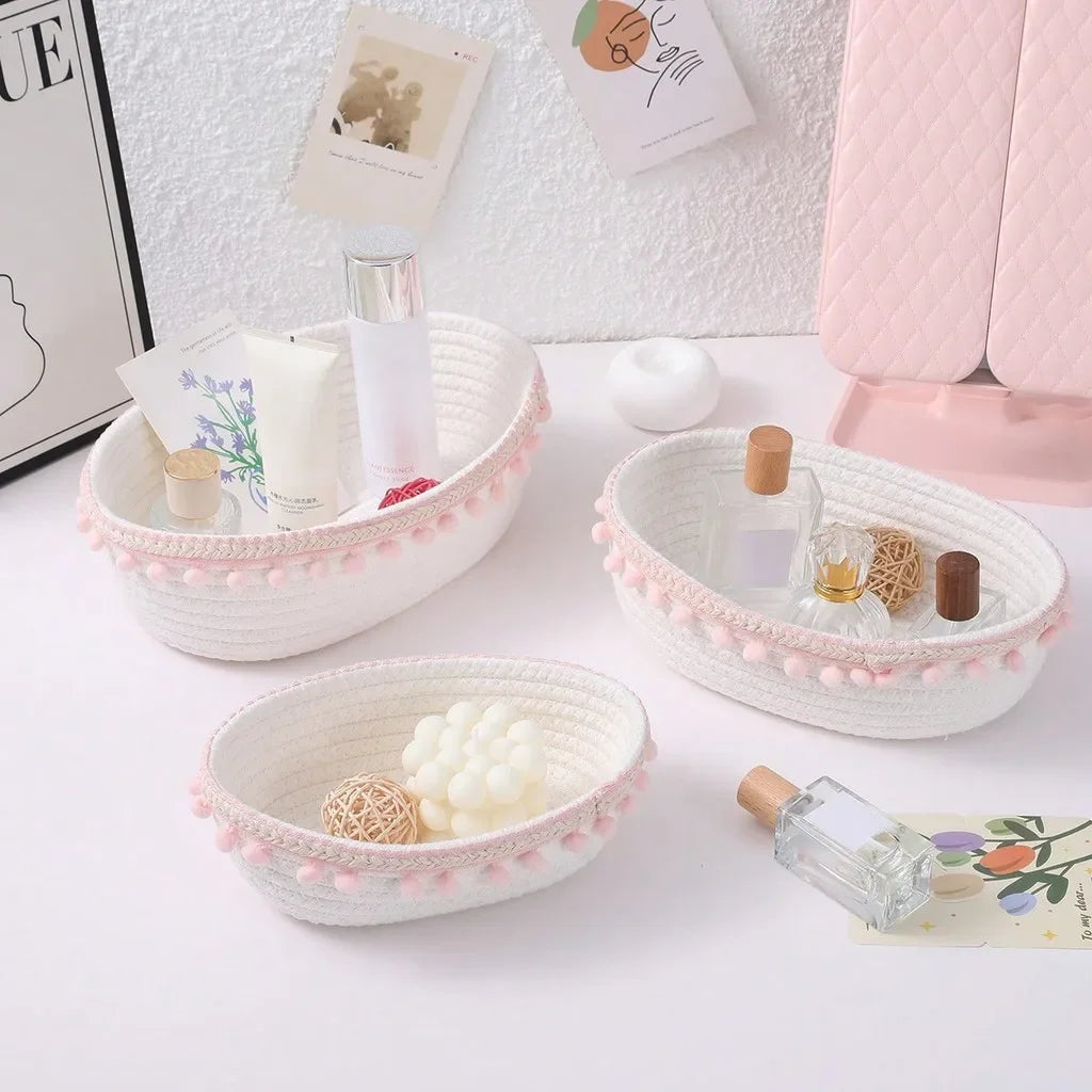 Panier Rangement Cosmétiques & Skincare - Salle de Bain, Bureau & Salon