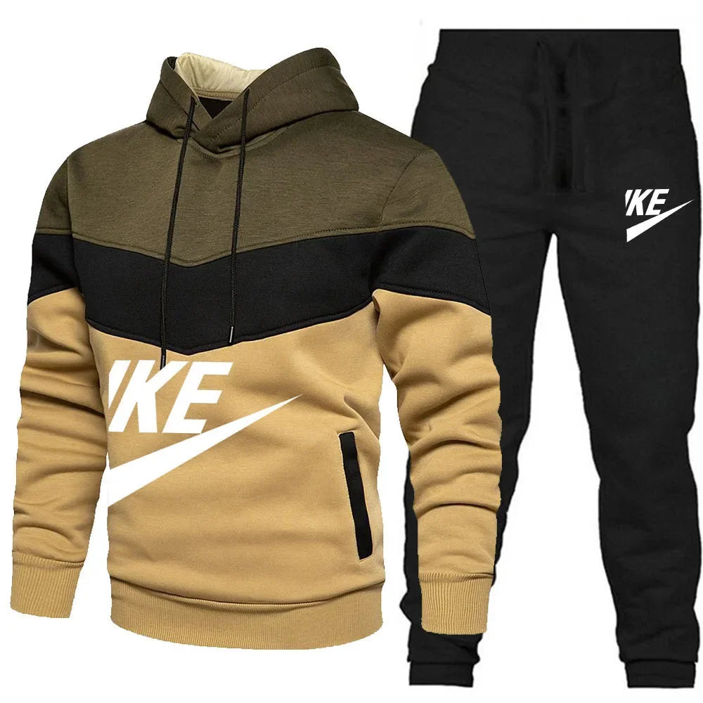 Ensemble Survêtement Homme 2 Pièces Hoodie Zippé + Pantalon Automne Hiver Casual Sportswear Confortable Tendance Chaud – Ensemble Sport Premium 2 Pièces | Mode Homme Sportswear Premium