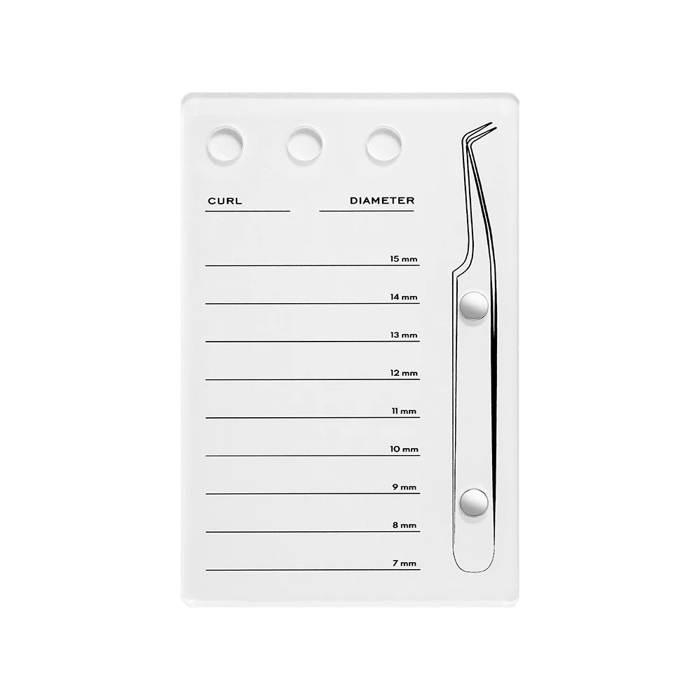 Palette Porte-Cils GLAMLASH – Support Colle Extension Cils Acrylique | Plateau Faux Cils Professionnel