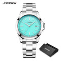 Montre Homme SINOBI Quartz Casual Calendrier – Acier Inoxydable Design Original Cadeau