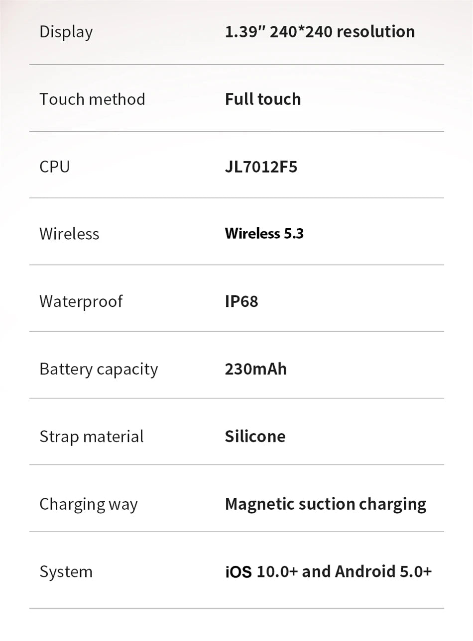 Smartwatch Unisexe 1.39" Appels Messages Sport Calories Météo Cadran DIY Personnalisable Homme Femme Étanche | Smartwatch Unisexe Multifonction Premium
