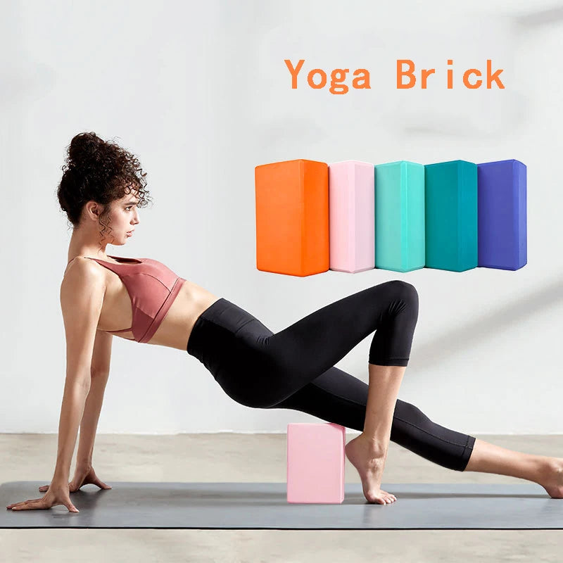 Briques de Yoga EVA Mousse – Bloc Yoga, Pilates & Stretching | Coussin Bolster Fitness & Gym | Gainage & Souplesse