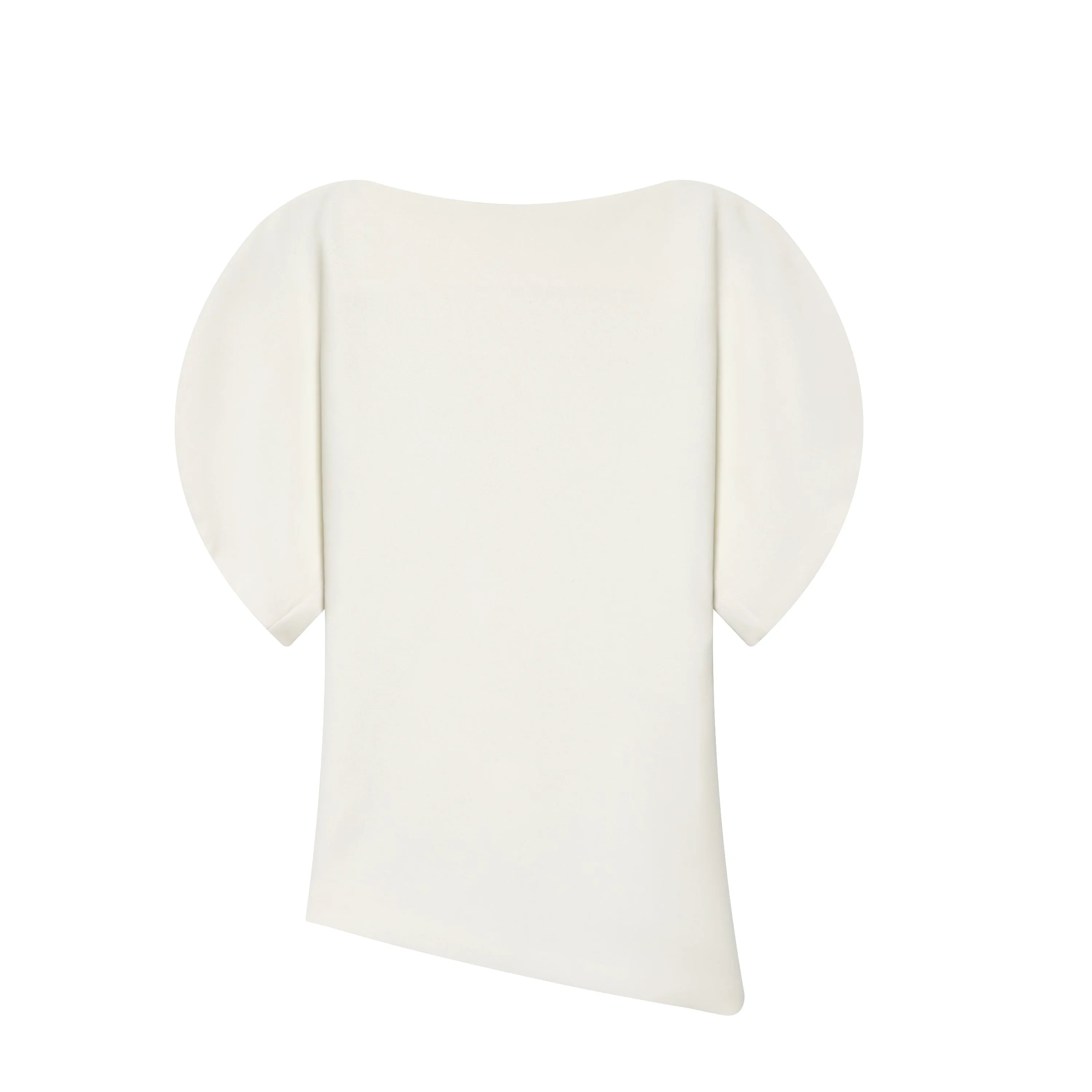 Blouse Noire Vintage Femme – Manches Bouffantes Courtes & Ourlet Asymétrique | Chic Tendance Printemps 2026