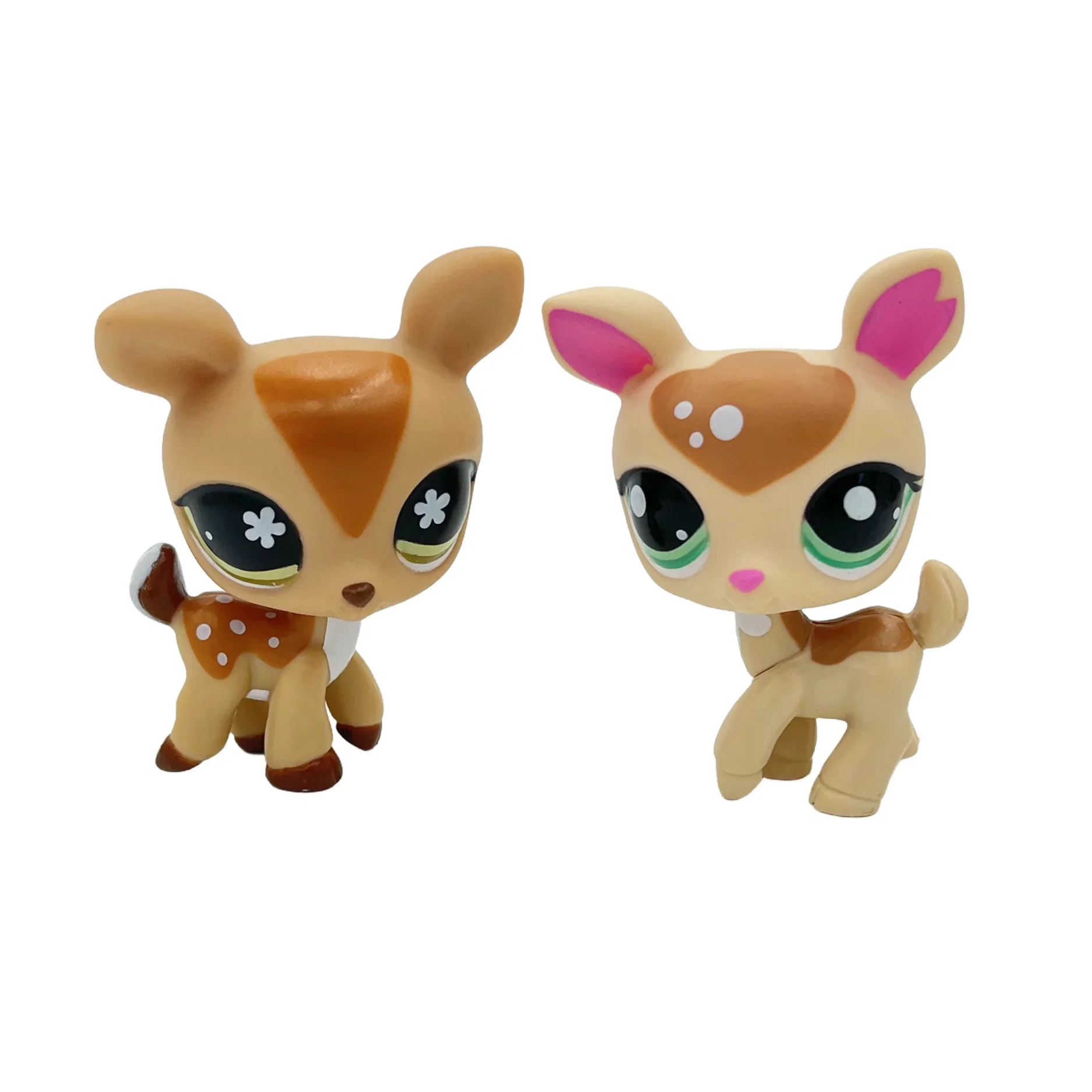 Lot 2 Figurines Animaux Rares LPS – Chat Mignon & Chien Tête Ballante Teckel Colley Cocker Danois | Jouet Collectionnable Enfants