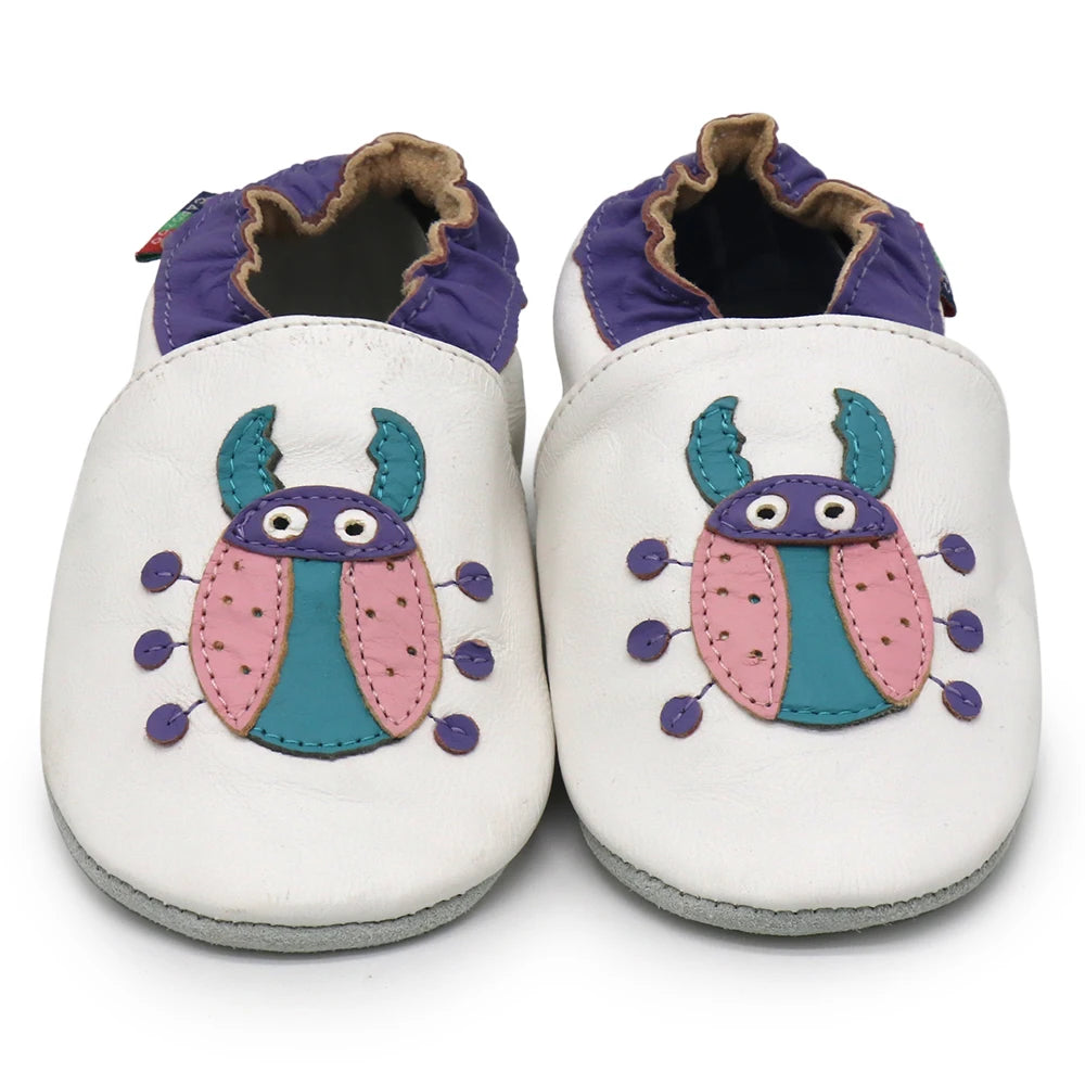 Chaussures Bébé Cuir Mouton Souple Antidérapantes – Premiers Pas Unisexe 0-24 Mois Carozoo