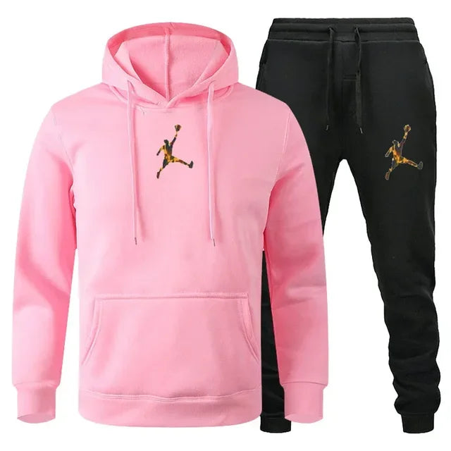 Herren Jogginganzug 2-teilig Langarm Sweatshirt + Freizeithose Fitness Sport Herbst Winter Fashion Bequem Trendig Zeitlos – Premium Jogginganzug 2-teilig Sport Casual Herbst Winter | Herrenmode Sportswear Premium