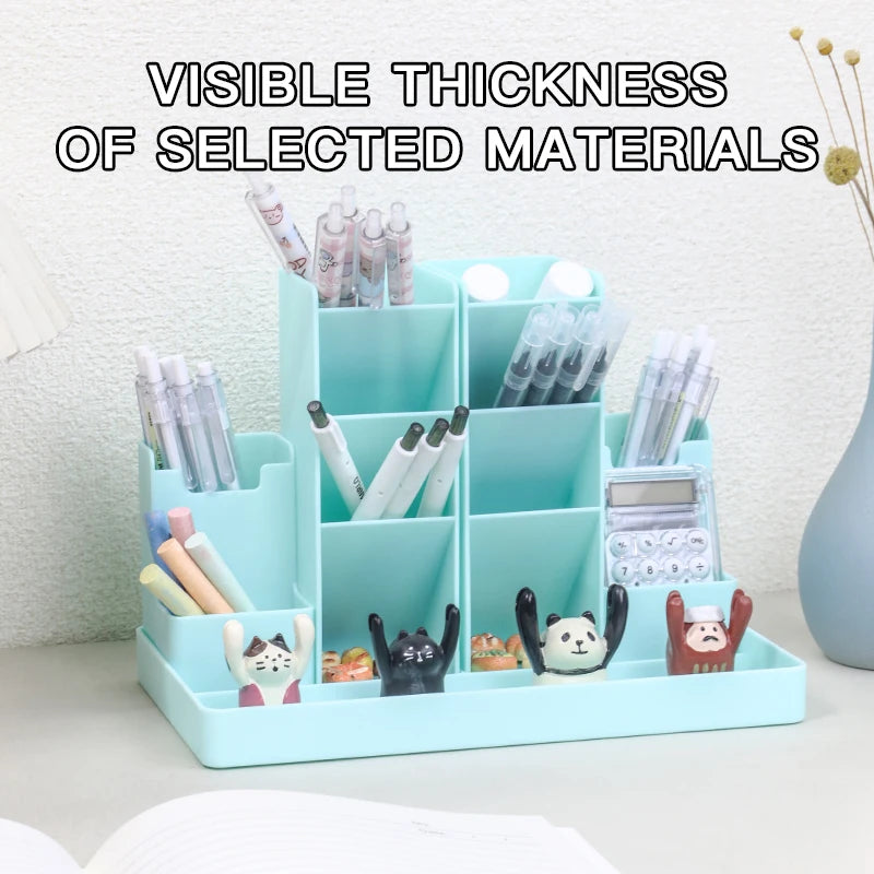 Porte-Stylos Bureau Organisateur Desktop – Support Crayons Papeterie École Accessoires
