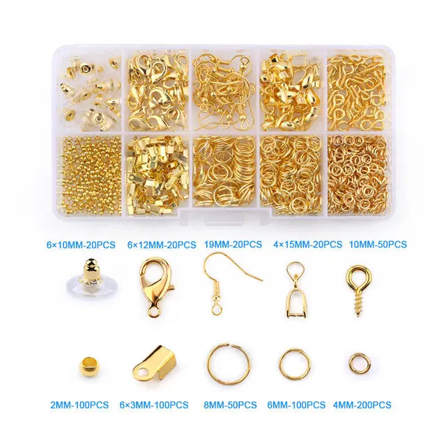 Kit Complet Création & Réparation Bijoux DIY – Outils, Fils Cuivrés, Fils & Accessoires Bijouterie | Idéal Débutantes & Créatrices Fait Main